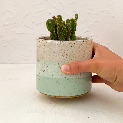 NEW SIZE - NEW - Seasonal Color - Brighter Days Small Stoneware Planter