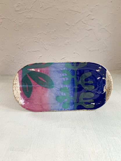 Small Oval Stoneware Tray