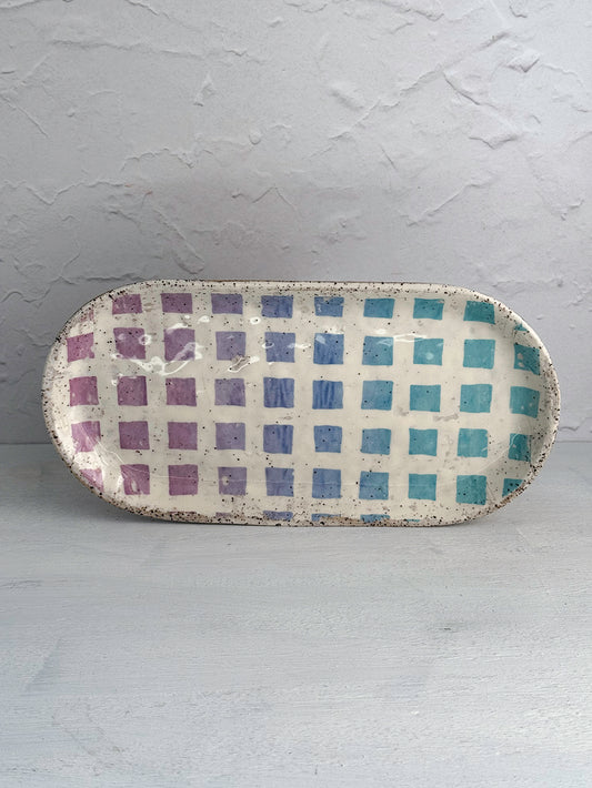 Small Oval Stoneware Tray