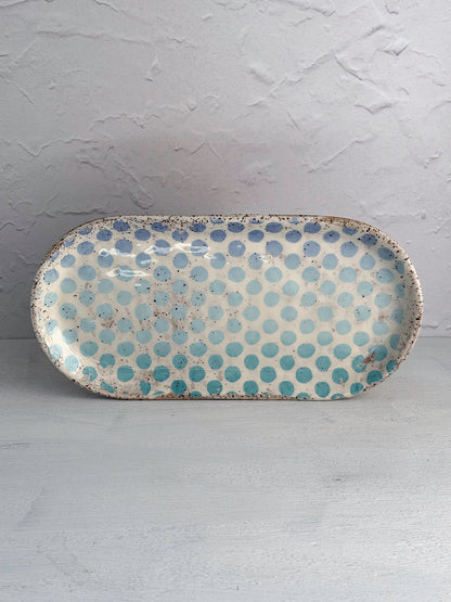 Small Oval Stoneware Tray