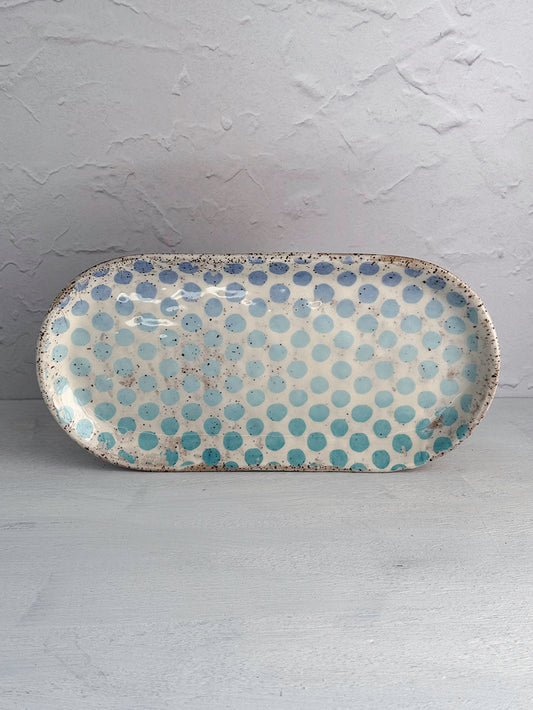 Small Oval Stoneware Tray