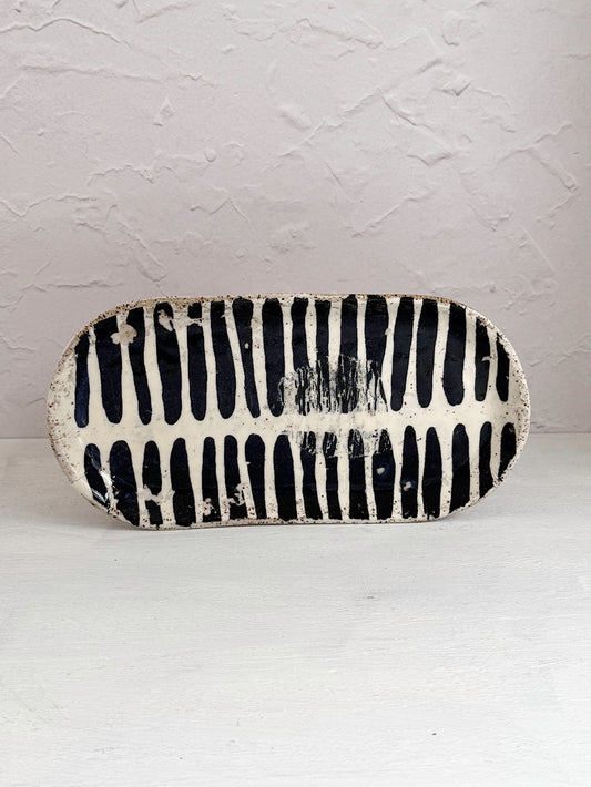 Small Oval Stoneware Tray