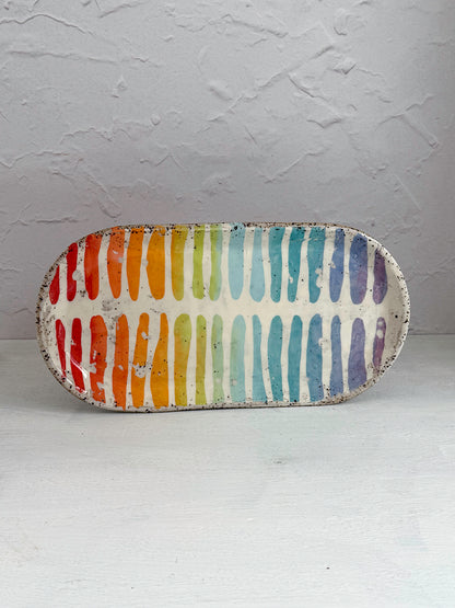 Small Oval Stoneware Tray