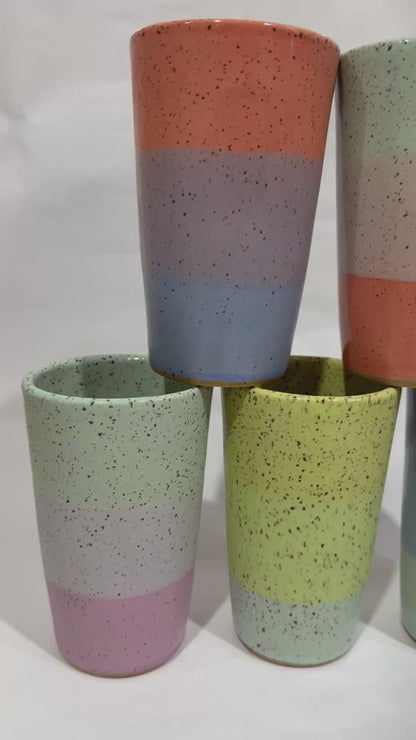 Brighter Days Stoneware Tumbler - Available in Assorted Colors