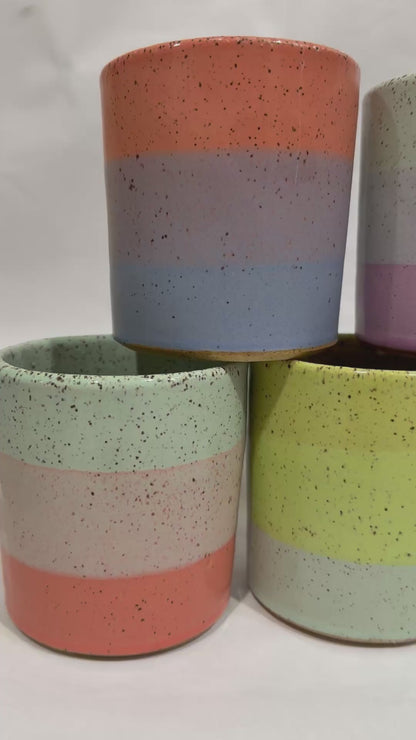 Brighter Days Stoneware Rocks Cups - Available in Assorted Colors