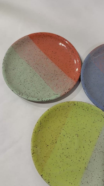 Brighter Days Stoneware Trinket Tray - Available in Assorted Colors