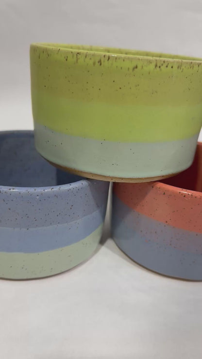 Brighter Days Stoneware Small Bowl - Available in Assorted Colors