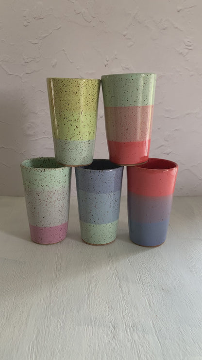 Brighter Days Stoneware Tumbler - Available in Assorted Colors